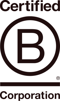 b-corp logo in black